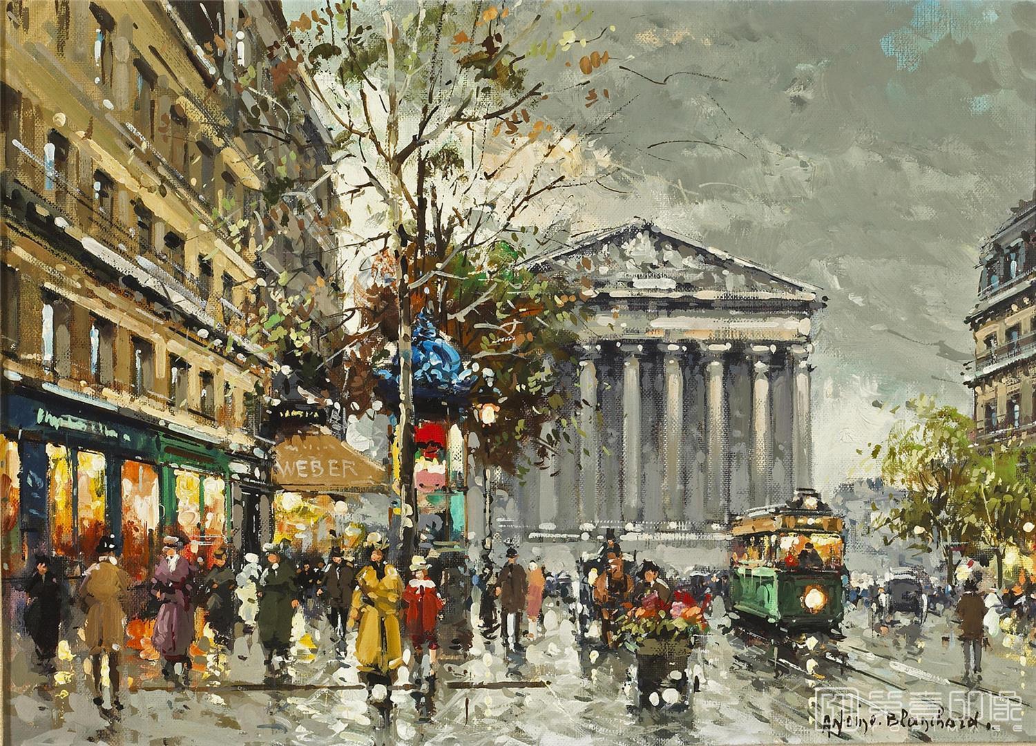 油画-安托万·布兰乍得 Antoine Blanchard作品-099
